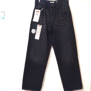 WRANGLER BLACK REGULAR LOOSE FIT ABRASION RESISTANT JEANS SIZE 14 NWT